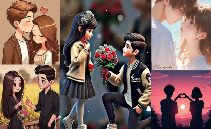 couple dp for whatsapp half half